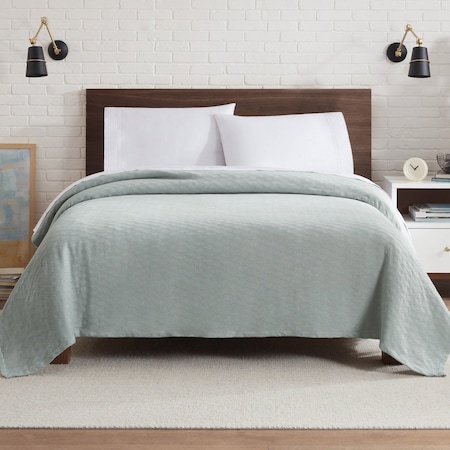 Monarch Brands Aston & Arden Tencel Blanket - Queen, Light Grey P-BKT-TNC-QN-LG